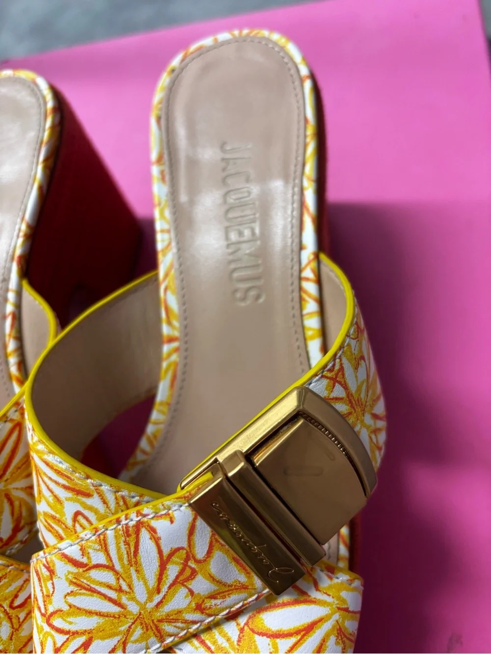 Jacquemus Floral Platform Sandals